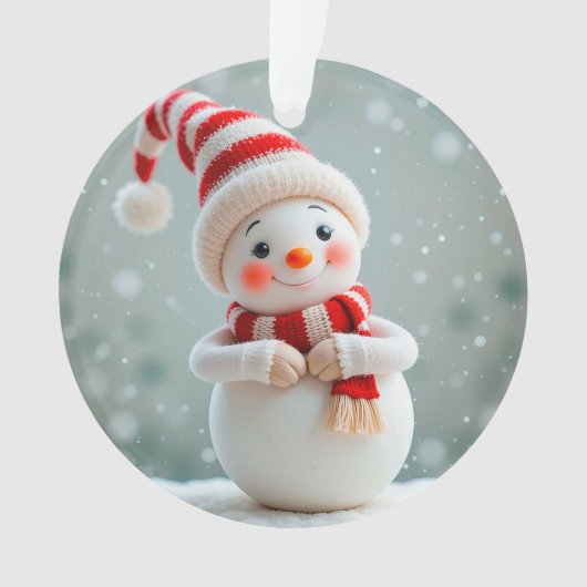 ⛄ スノーマンホリデー チア ホームスタイル 🎄 オーナメント (正面)