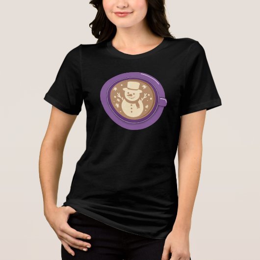 スノーマンラテ トライブレンドTシャツ (正面)