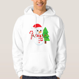 スノーマン キャンディケーン クリスマス パーカ