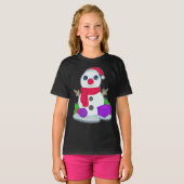 スノーマン クリスマス パッケージ Tシャツ (正面フル)
