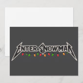 スノーマン クリスマス ロッカー ウィンター ロック メタル (正面/裏面)