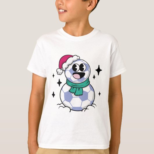 スノーマン サッカー Tシャツ (正面)