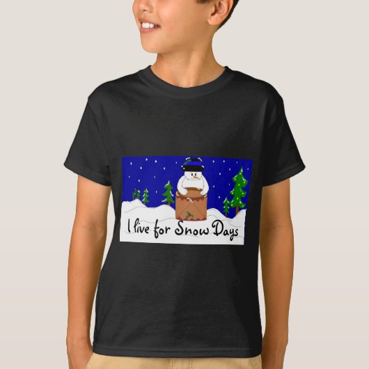 スノーマン・ドラマー Tシャツ (正面)