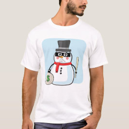 スノーマン バンディット - 面白いイラスト Tシャツ
