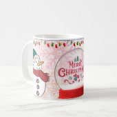 スノーマン メリークリスマス コーヒーマグ コーヒーマグカップ (正面左)