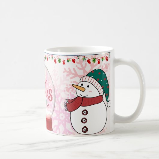 スノーマン メリークリスマス コーヒーマグ コーヒーマグカップ (右)