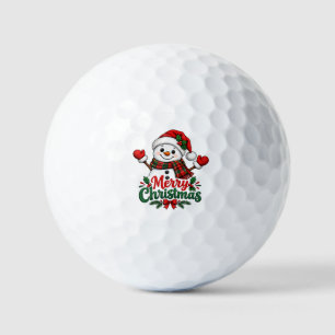 スノーマン メリークリスマス ゴルフボール