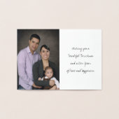 スノーマン レトロ ハッピー ホリデー 箔カード (内部)