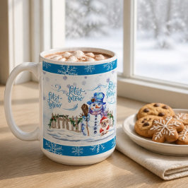 スノーマン|雪が降りますように コーヒーマグ コーヒーマグカップ