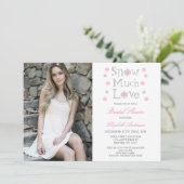 スノーマージャーラブスノーフレークウィンターブライダルシャワー 招待状 (スタンド正面)