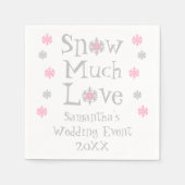 スノーマートラブ結婚ズイベント スタンダードカクテルナプキン (正面)