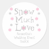 スノーマートラブ結婚ズイベント ラウンドシール (正面)