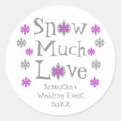 スノーマートラブ結婚ズイベント ラウンドシール (正面)