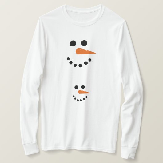 スノーマ妊婦のマ長袖Tシャツ Tシャツ (デザイン正面)
