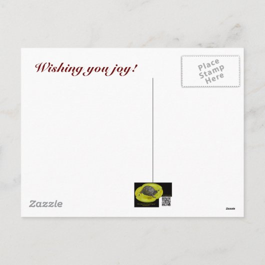 スノーメリークリスマスの灯台 シーズンポストカード (裏面)