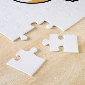 スノーモアおもしろいキャットウィンターホリデーデザイン ジグソーパズル (側面)