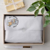 スノーモアおもしろいキャットウィンターホリデーデザイン 薄葉紙 (ギフト)