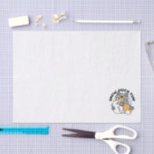 スノーモアおもしろいキャットウィンターホリデーデザイン 薄葉紙 (クラフト)