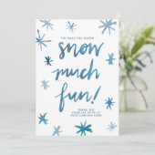 スノーモアおもしろいスノーフレークビジネスホリデーカード シーズンカード (スタンド正面)