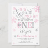 スノーモアおもしろい誕生日招待状 招待状 (正面)