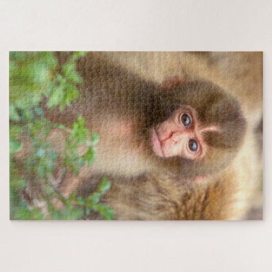 スノーモンキーベビーポートレート ジグソーパズル (横)
