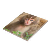 スノーモンキーベビーポートレート タイル (側面)