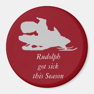 スノーモーバおもしろいル磁石のサンタ マグネット