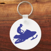 スノーモーバー/ネイビーブルースル キーホルダー (正面)