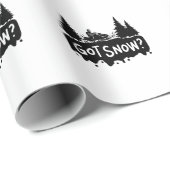 スノーモービリン得グ-雪 ラッピングペーパー (ロールコーナー)