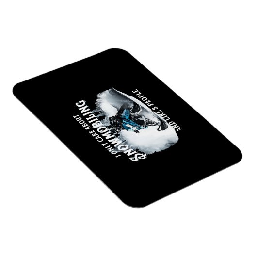 スノーモービルおもしろいスノーモービルおもしろいS マグネット (右側)