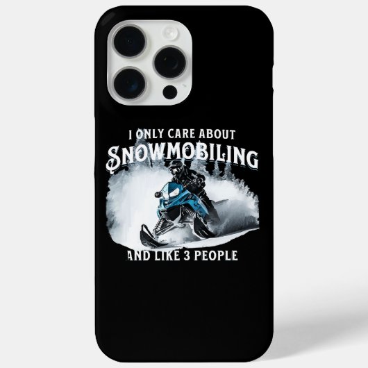 スノーモービルが楽しい スノーモービル Case-Mate iPhoneケース (裏面)