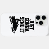 スノーモービルがMotor Sled Gifおもしろいを送信する Case-Mate iPhoneケース (裏面 (横))