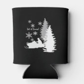 スノーモービルで雪を黒くする 缶クーラー (裏面)