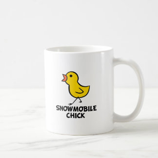 スノーモービルのひよこのマグ コーヒーマグカップ