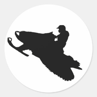 スノーモービルのシール ラウンドシール