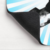 スノーモービルのパウダートレイル マウスパッド (コーナー)