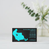 スノーモービルのレッスンレンタルのカスタムな名刺 名刺 (スタンド正面)