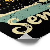 スノーモービルの冬を送る ポスター (角)