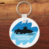 スノーモービルの国 キーホルダー (正面)