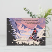 スノーモービルの招待状 招待状 (スタンド正面)