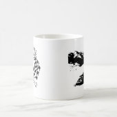 スノーモービルの競争の暴動 コーヒーマグカップ (中央)