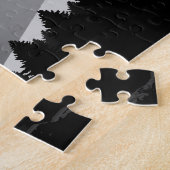 スノーモービルの粉の道 ジグソーパズル (側面)