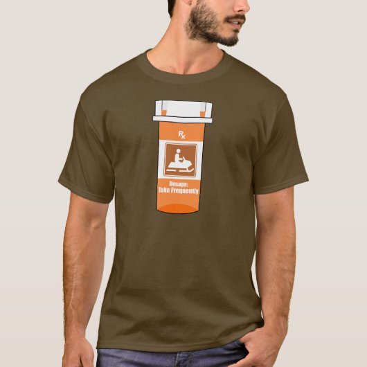 スノーモービルは私の生きがい Tシャツ (正面)