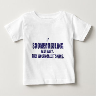 スノーモービルは簡単[1] ベビーTシャツ