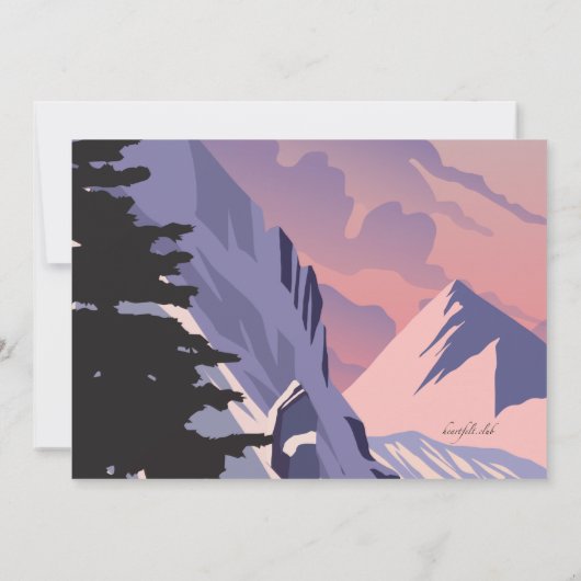 スノーモービルへの招待 招待状 (裏面)