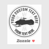 スノーモービルアイコンカスタムビニール シール (シート)