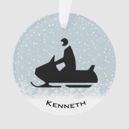 スノーモービルアクリルオーナメント オーナメント