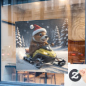 スノーモービルウィンドウの固定 ウィンドウサイン (カフェ窓)