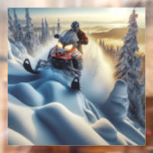 スノーモービルウィンドウの固定 ウィンドウサイン (シート2)