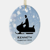 スノーモービルオーナメント セラミックオーナメント (右)